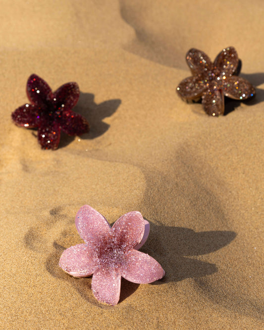 Pink Floral Hair Clip
