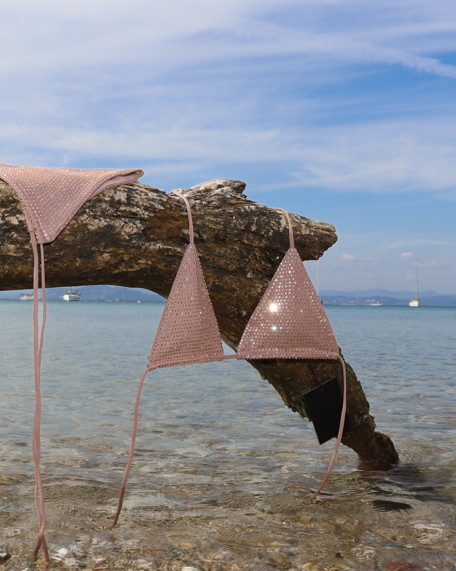 Dune Beige Diamante Bikini - By Opulence